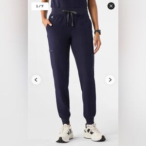 Figs Navy Scrub Pants - Zamora Jogger - Small Tall, Medium Tall